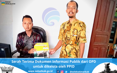 Serah Terima Dokumen Informasi Publik dari OPD untuk dikelola oleh PPID