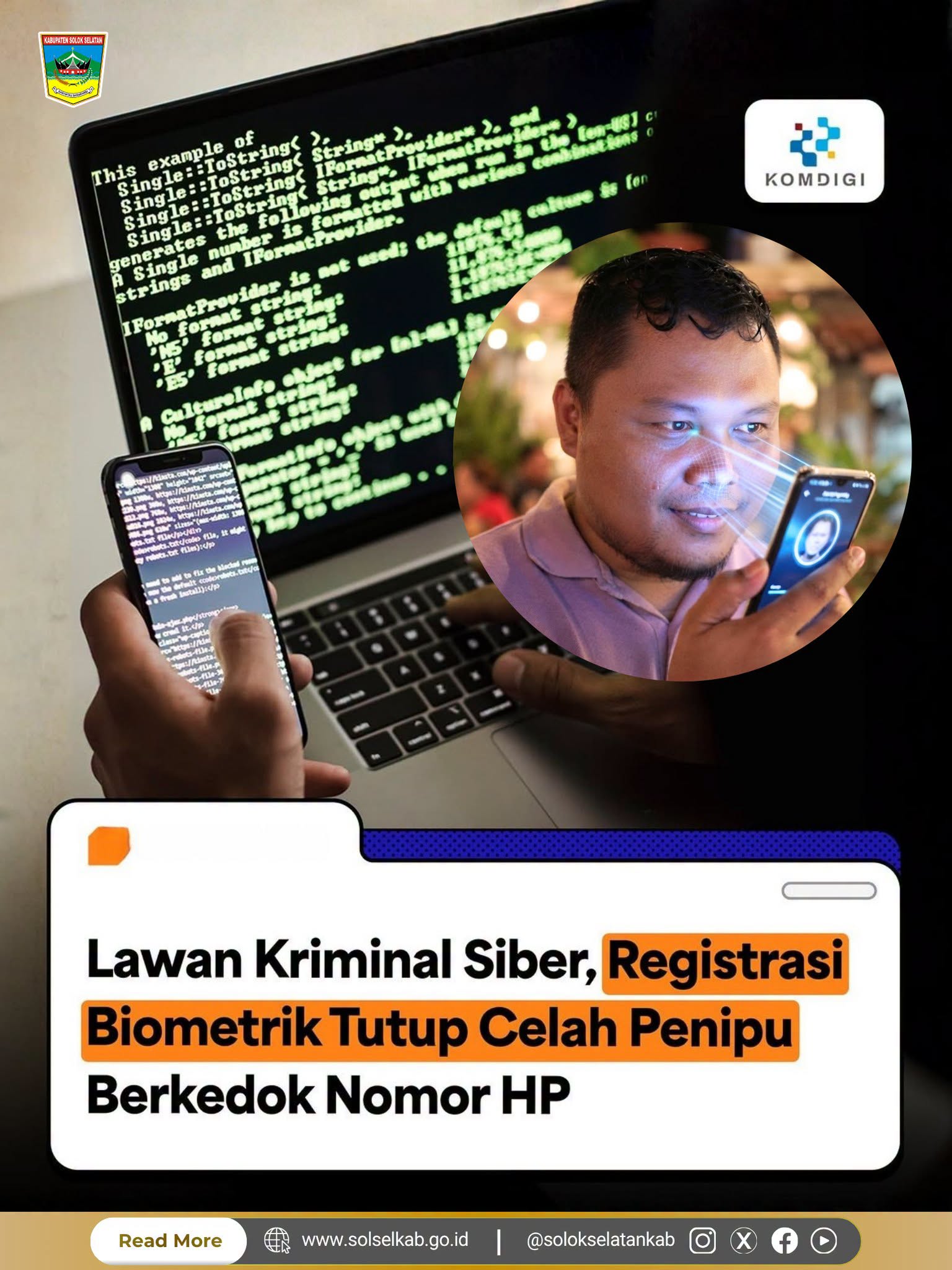 Lawan Kriminal Siber, Registrasi Biometrik Tutup Celah Penipu Berkedok Nomor HP