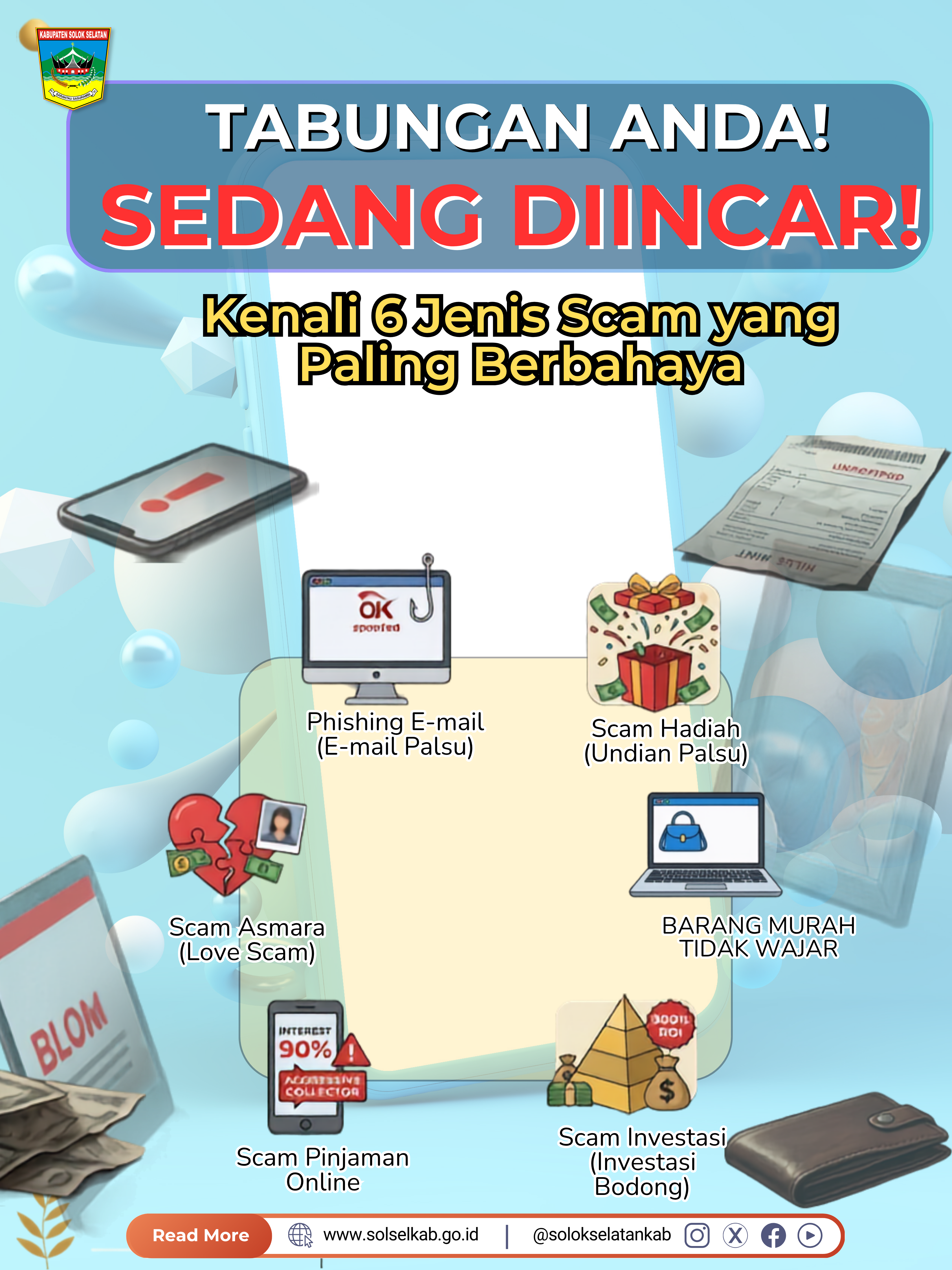 Tabungan Anda Sedang Diincar! Kenali 6 Jenis Scam