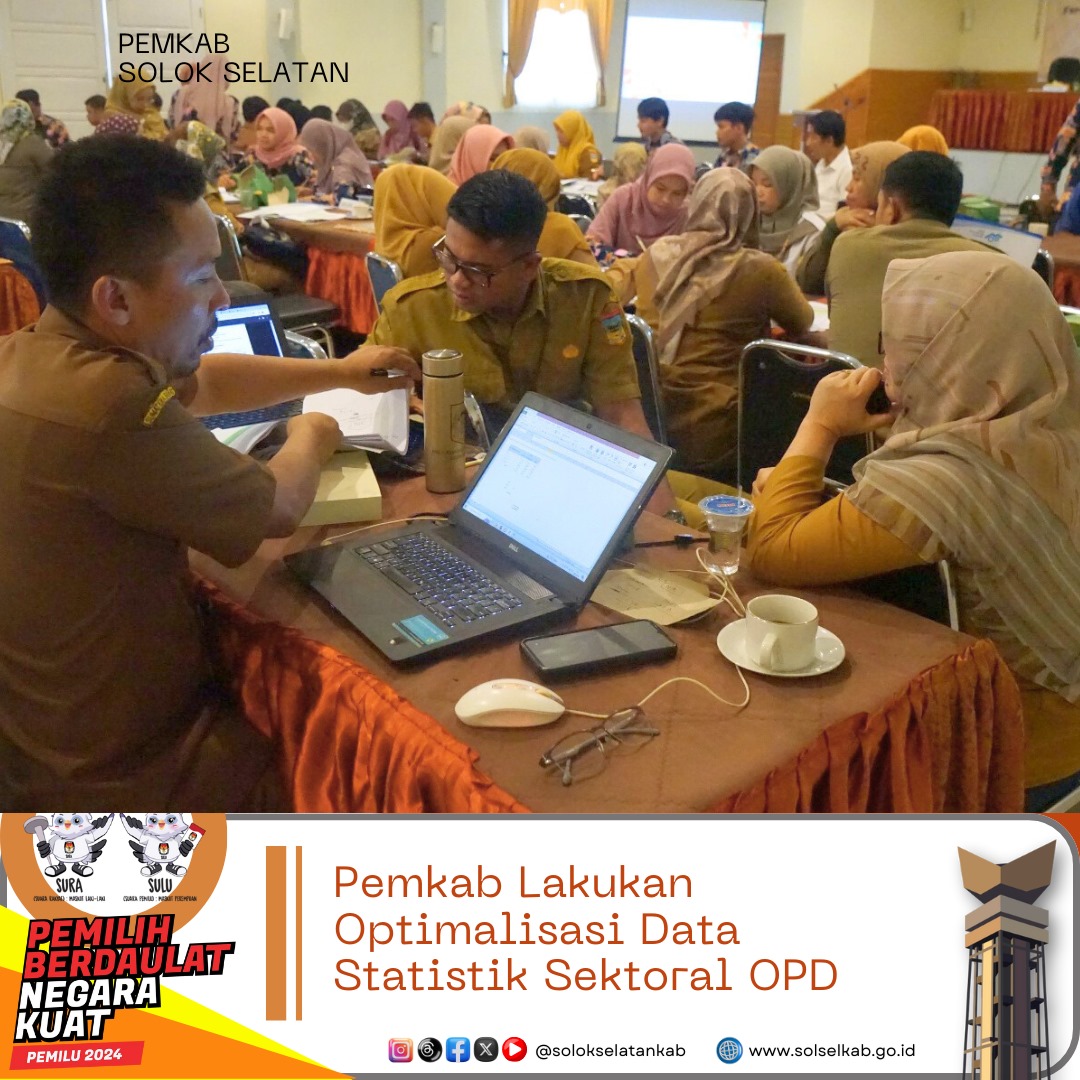 Pemkab Lakukan Optimalisasi Data Statistik Sektoral OPD
