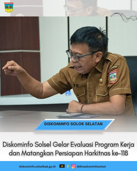 Diskominfo Solsel Gelar Evaluasi Program Kerja dan Matangkan Persiapan Harkitnas ke-118