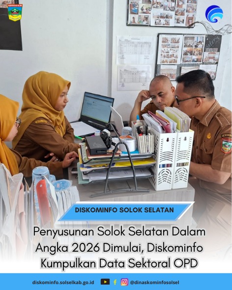 Penyusunan Solok Selatan Dalam Angka 2026 Dimulai, Diskominfo Kumpulkan Data Sektoral OPD