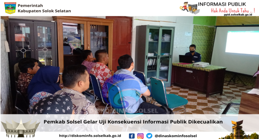 Pemkab Solsel Gelar Uji Konsekuensi Informasi Publik Dikecualikan