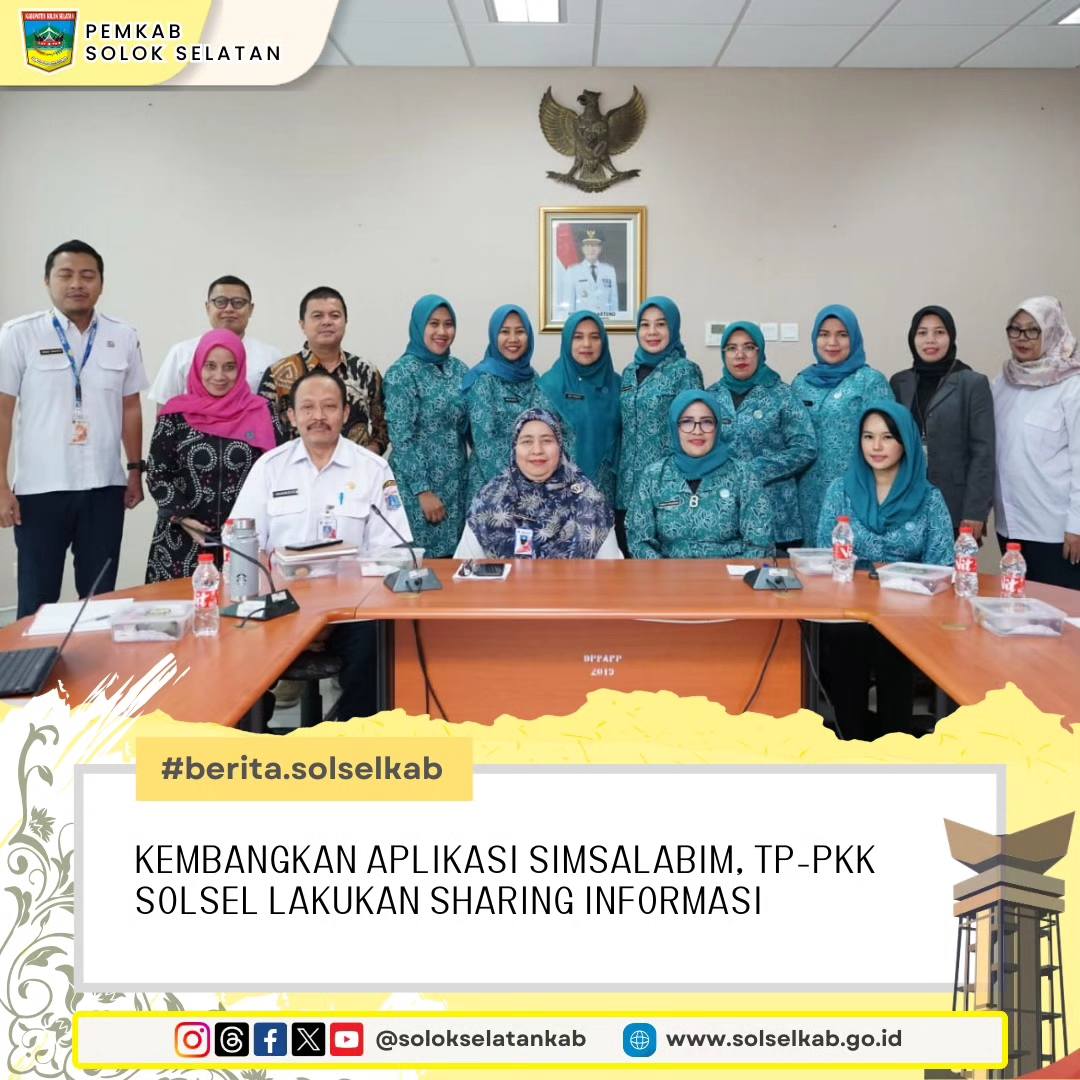 Kembangkan Aplikasi Simsalabim, TP-PKK Solsel Lakukan Sharing Informasi