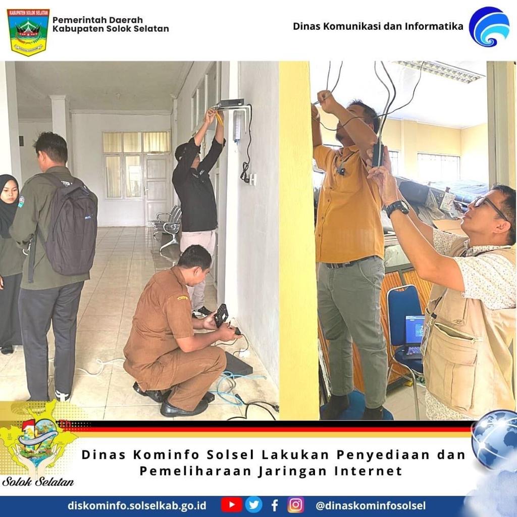 Dinas Kominfo Solsel Lakukan Penyediaan dan Pemeliharaan Jaringan Internet