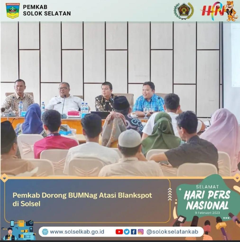 Pemkab Dorong BUMNag Atasi Blankspot di Solsel