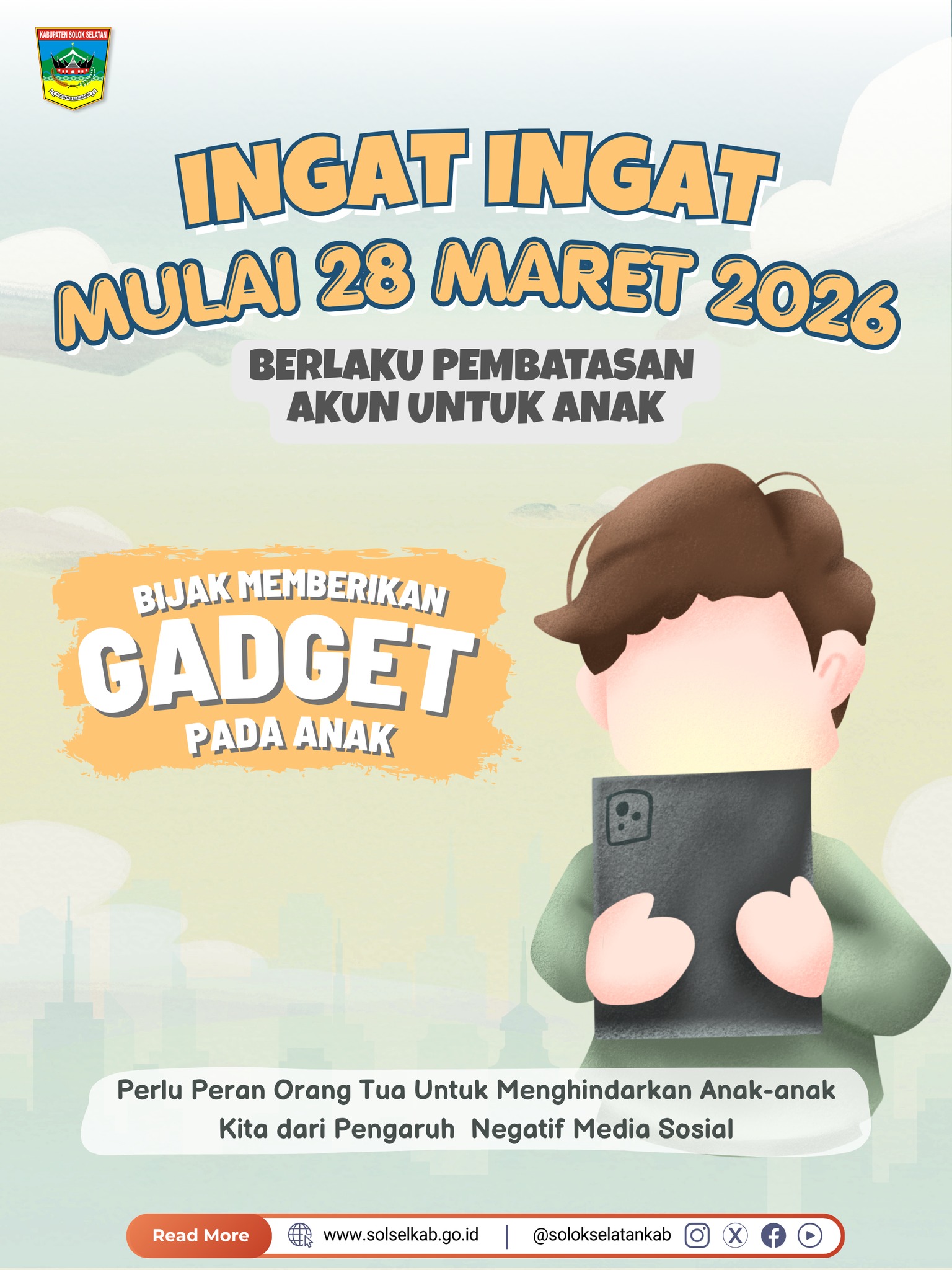 Ingat Ingat 28 Maret 2026 Berlaku Pembatasan Untuk Anak