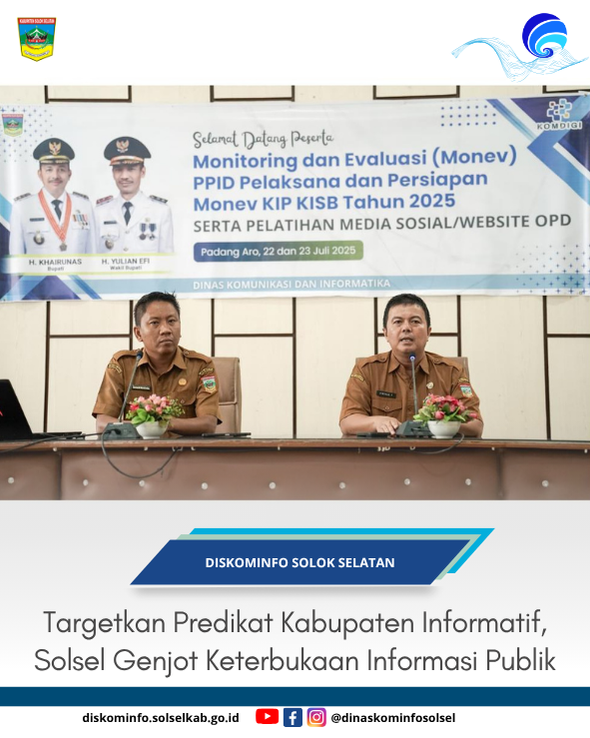 Targetkan Predikat Kabupaten Informatif, Solsel Genjot Keterbukaan Informasi Publik