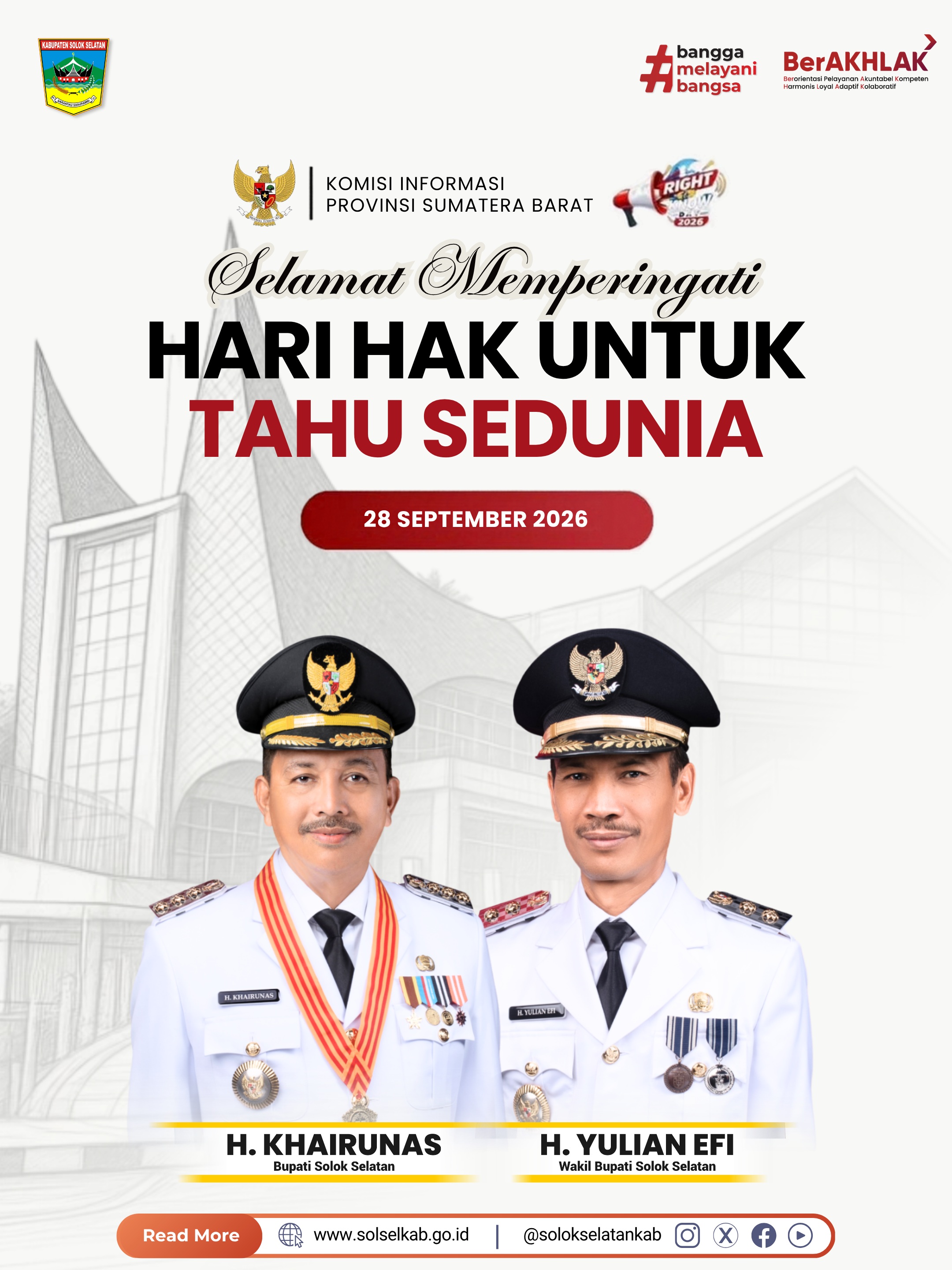 Selamat Hari Untuk Tahu Sedunia atau International Day for Universal Access to Information (IDUAI)