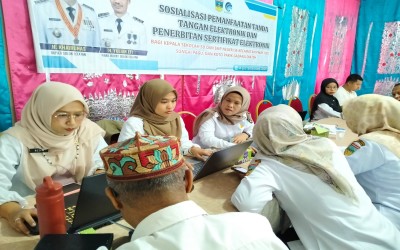 Sosialisasi Tanda Tangan Elektronik, Diskominfo Dukung Digitalisasi Administrasi Sekolah