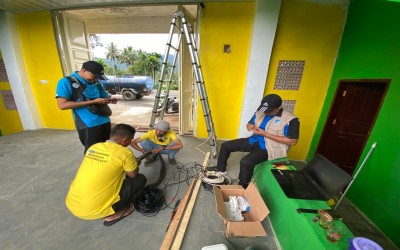 Persiapan Sarana Jaringan Internet HUT Solsel
