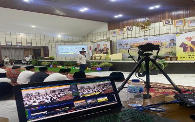 Persiapan Live Streaming Tabligh Akbar dan Bedah Buku Bersama Ustz, Abdul Somad
