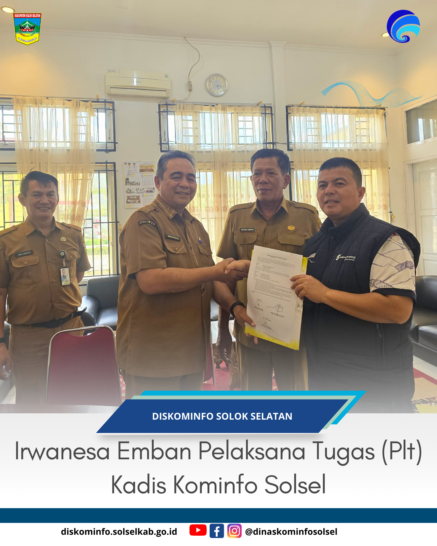 Irwanesa Emban Pelaksana Tugas (Plt) Kadis Kominfo Solsel