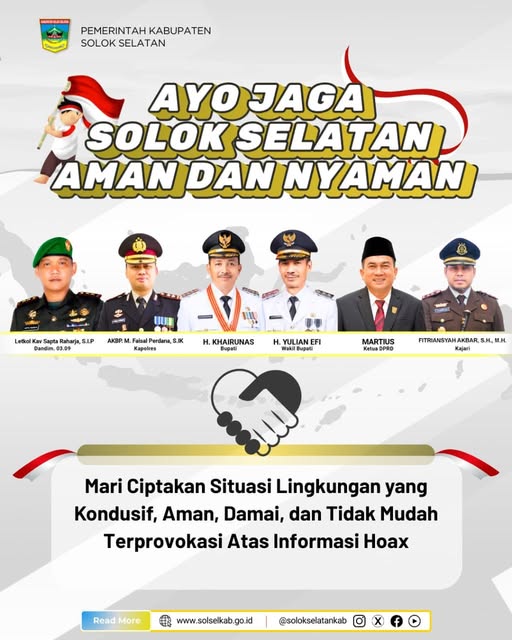 Mari ciptakan lingkungan yang aman nyaman untuk kenyamanan kita bersama