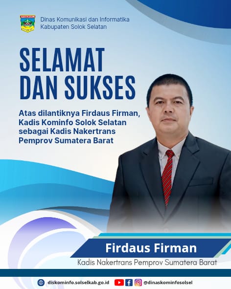 Selamat dan Sukses atas Pelantikan Firdaus Firman