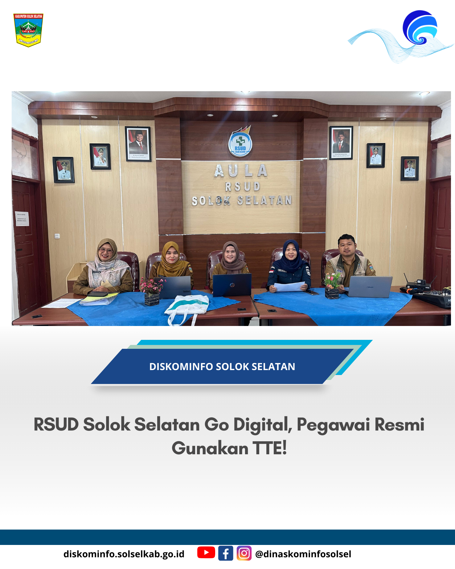 RSUD Solok Selatan Go Digital, Pegawai Resmi Gunakan TTE!