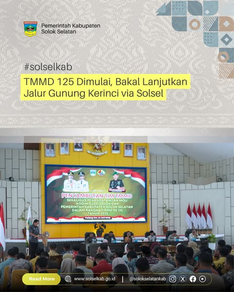 TMMD 125 Dimulai, Bakal Lanjutkan Jalur Gunung Kerinci via Solsel