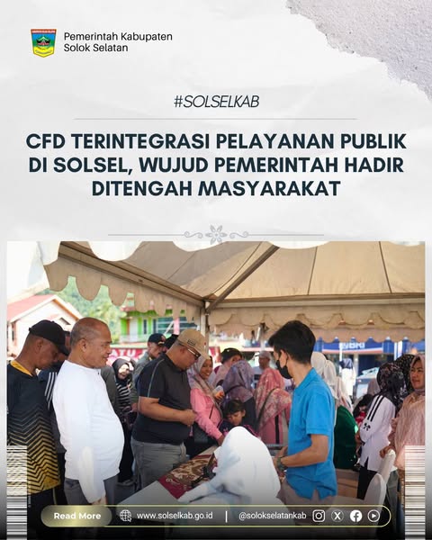 CFD Terintegrasi Pelayanan Publik di Solsel, Wujud Pemerintah Hadir Ditengah Masyarakat