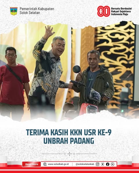Terima Kasih KKN USR ke-9 Unbrah Padang