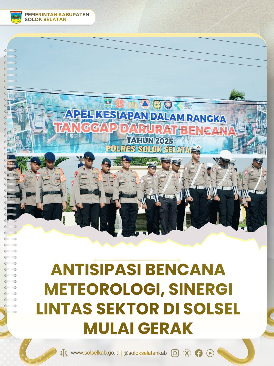 Antisipasi Bencana Meteorologi, Sinergi Lintas Sektor di Solsel Mulai Gerak