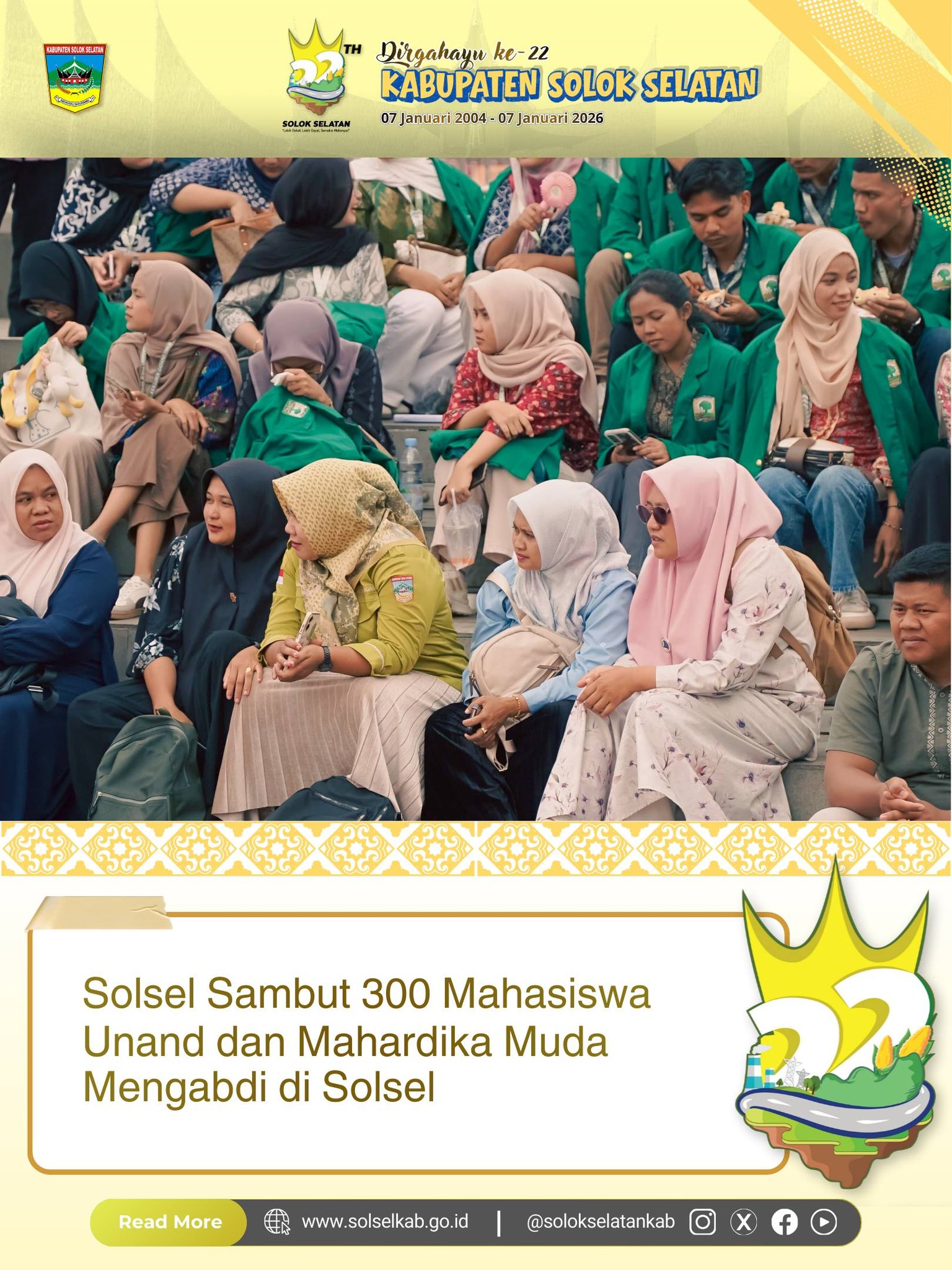 Solsel Sambut 300 Mahasiswa Unand dan Mahardika Muda Mengabdi di Solsel