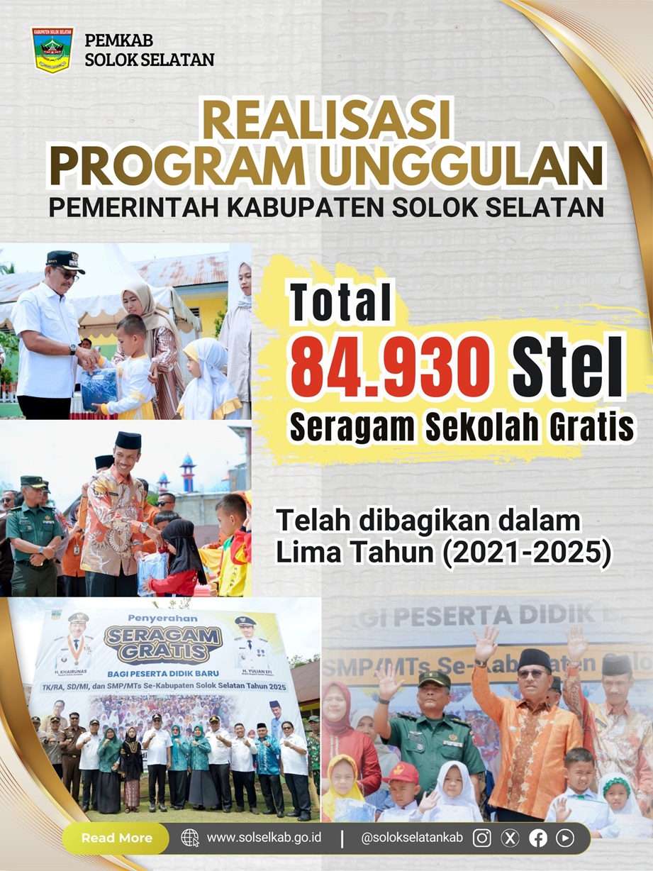 Realisasi Program Unggulan Seragam Gratis Program Seragam Gratis