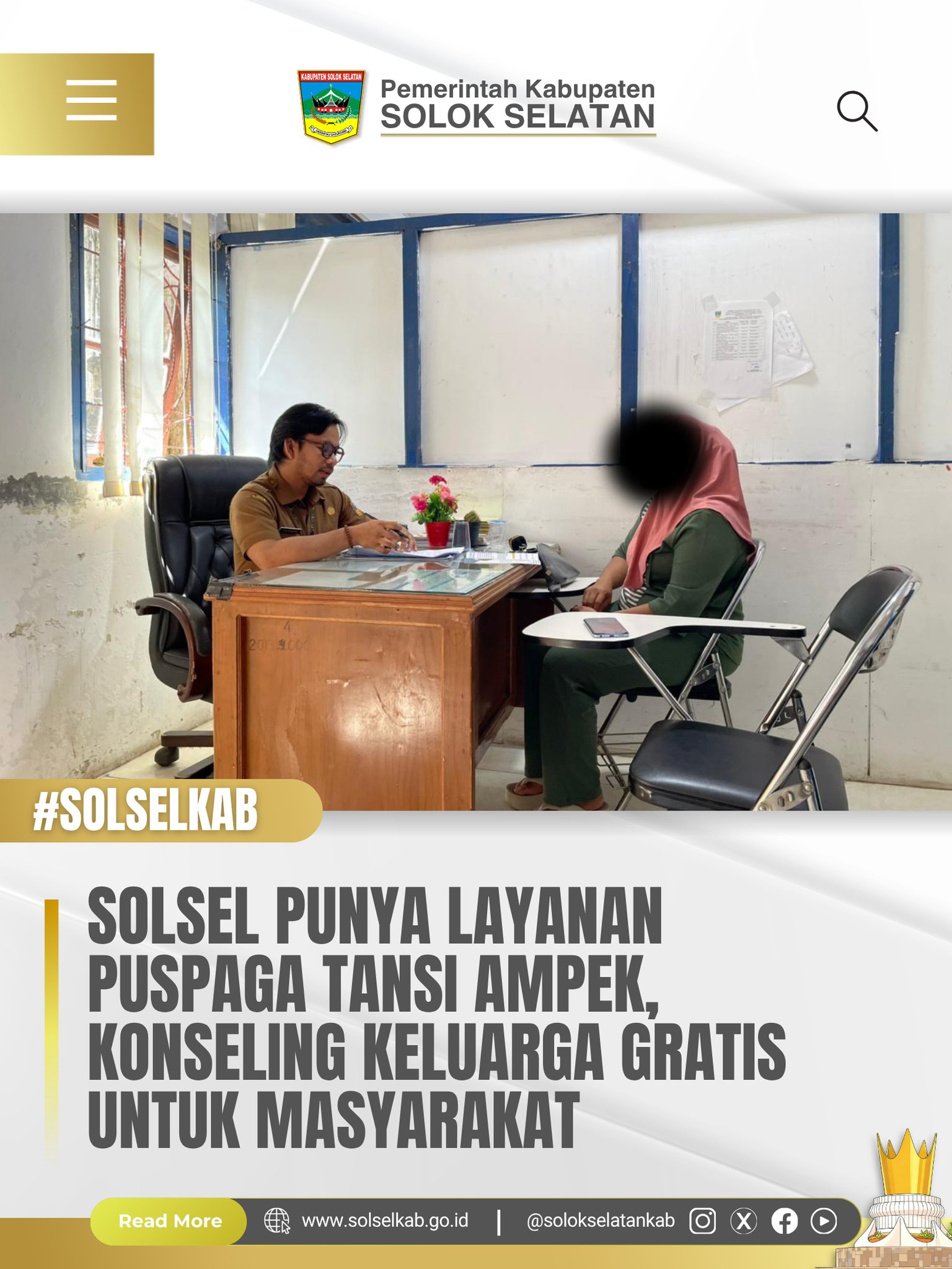 Solsel Punya Layanan PUSPAGA Tansi Ampek, Konseling Keluarga Gratis Untuk Masyarakat