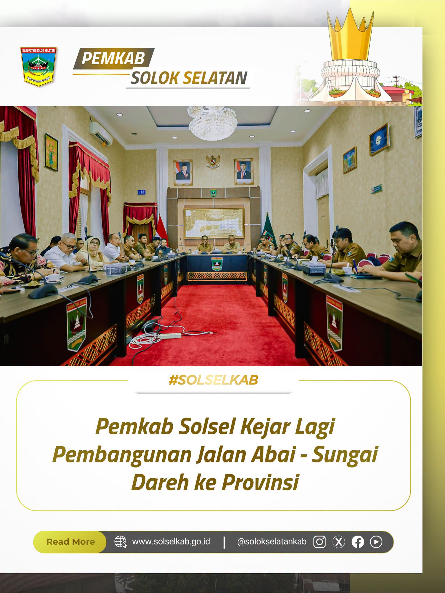 Pemkab Solsel Kejar Lagi Pembangunan Jalan Abai - Sungai Dareh ke Provinsi