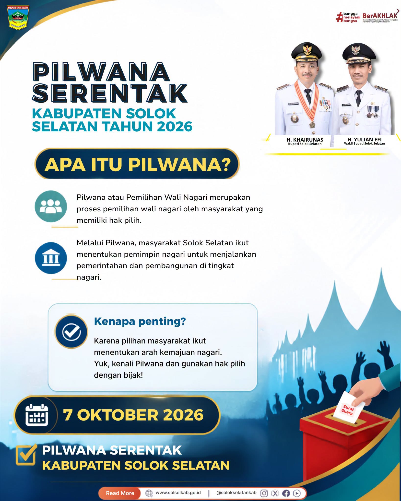 Tiga minggu menuju pemungutan suara pada Pemilihan Wali Nagari (Pilwana) Seretak 2026